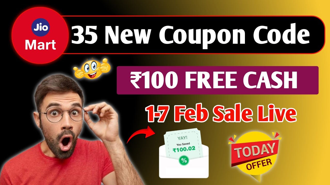 Jiomart 35 New Coupon Code Today | Jiomart 100 Free Shopping | Jiomart 100 off coupon Today 