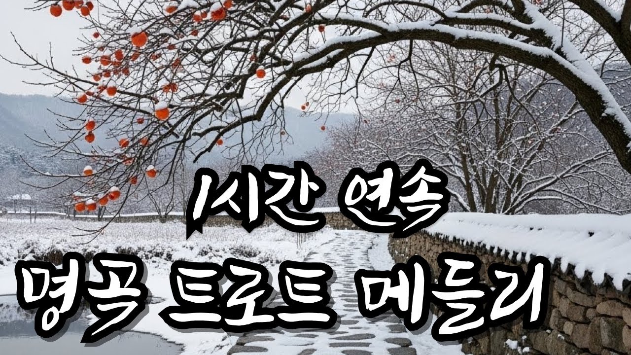 중간광고 없음 ㅣ 말보다 음악이 위로가 되는 날조용히 곁을 지켜주는 감성 트로트 (1시간) ㅣ트로트메들리 l 별이트로트