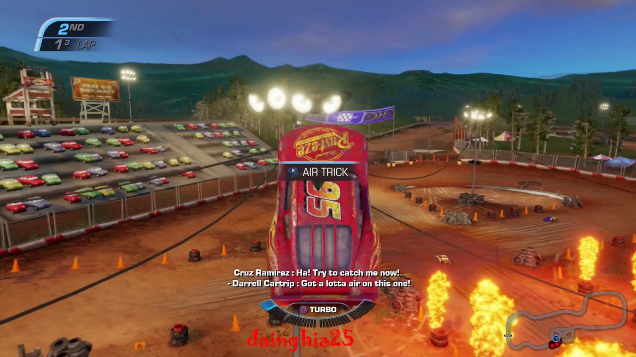 Cars 3 Driven to Win Lightning McQueen Race THUNDER HOLLOW BACK COUNTRY RALLY GAMEPLAY WALKTHROUGH