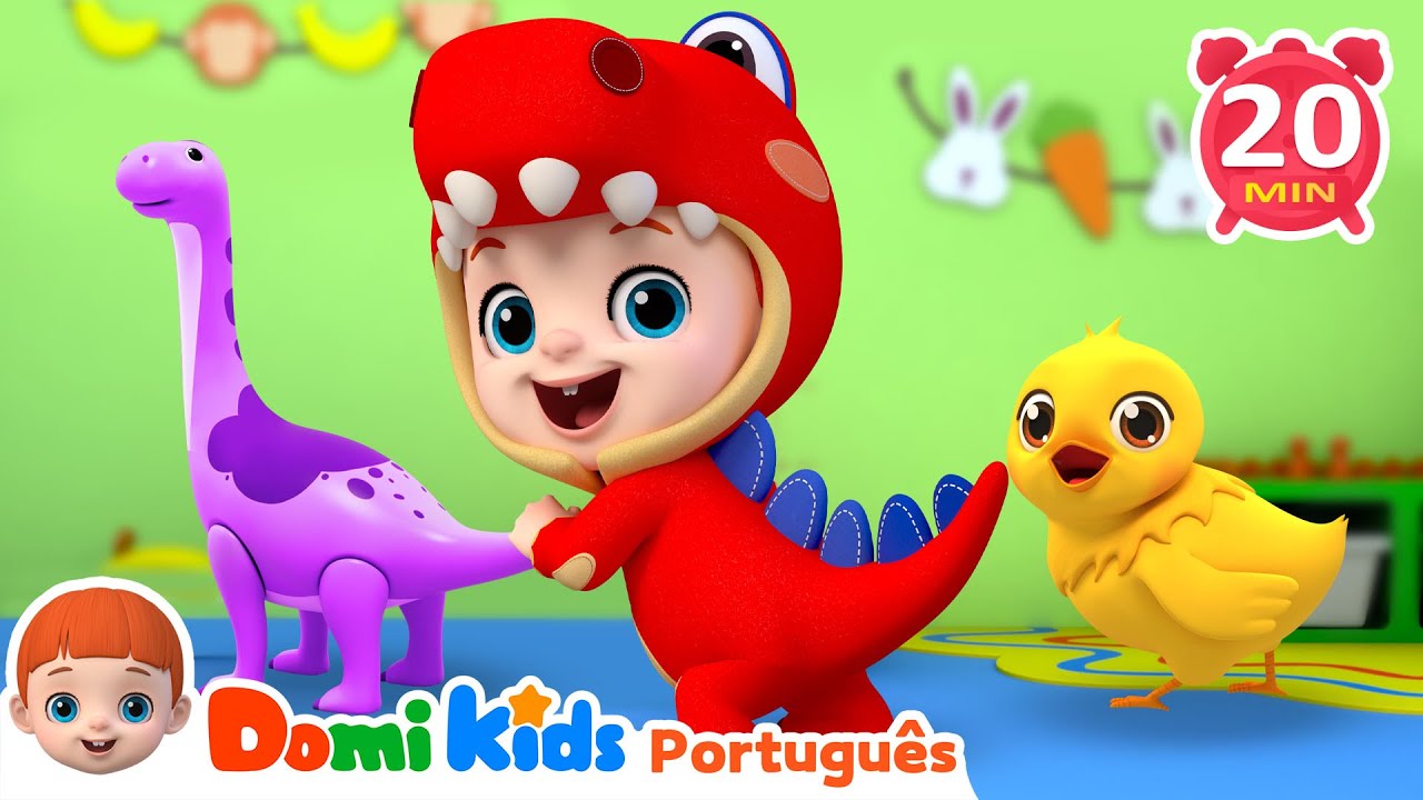 Canção do Dinossauro | Hora da Dança | Compilação de Canções Infantis em Português | Domi Kids
