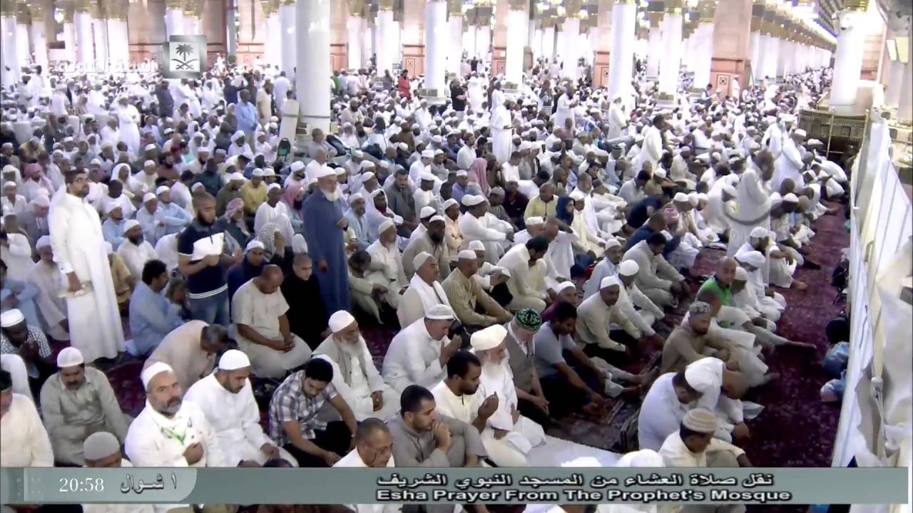 صلاة العشاء الاربعاء 1-10-1437 للشيخ أحمد طالب حميد