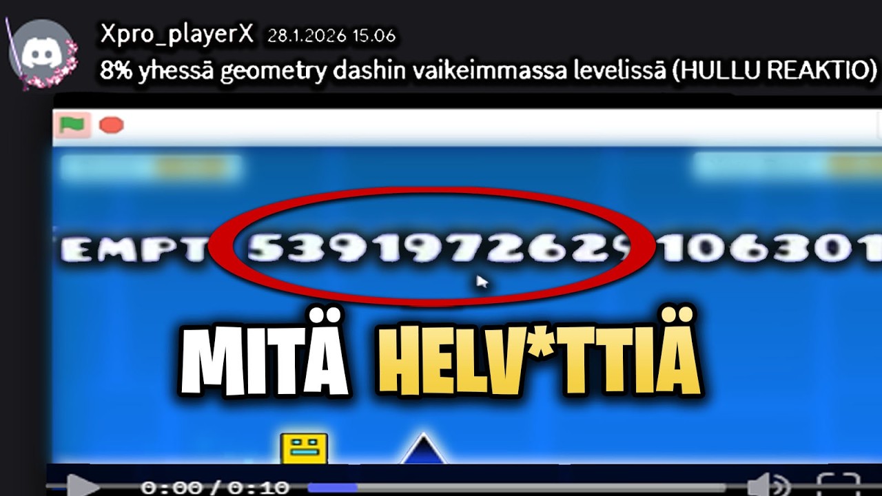 Vika KERTA, Kun Reagoin TEIDÄN KLIPPEIHIN #2... (Geometry Dash Suomi)