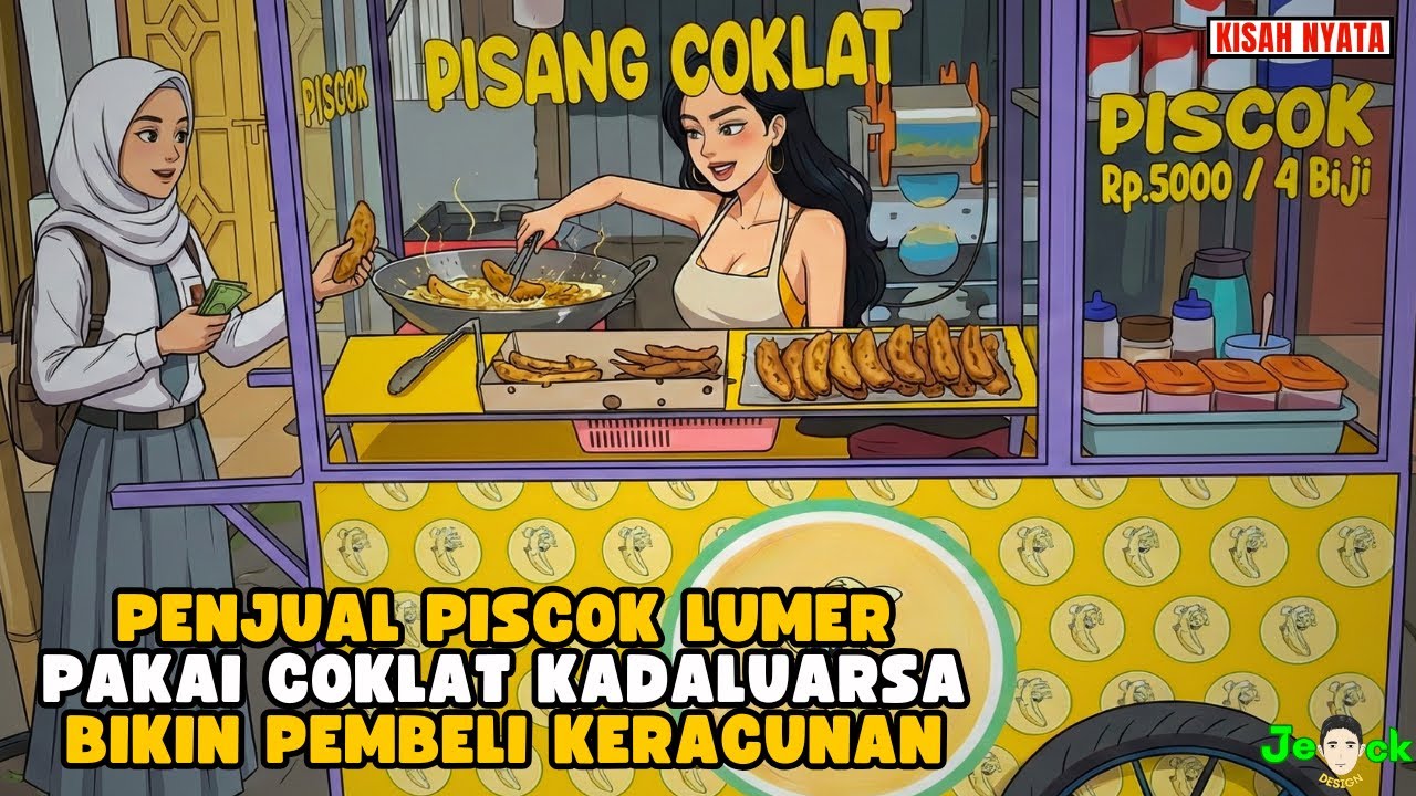 AZAB PENJUAL PISCOK LUMER PAKAI COKLAT KADALUARSA BIKIN PEMBELI KERACUNAN || ANIMASI AZAB