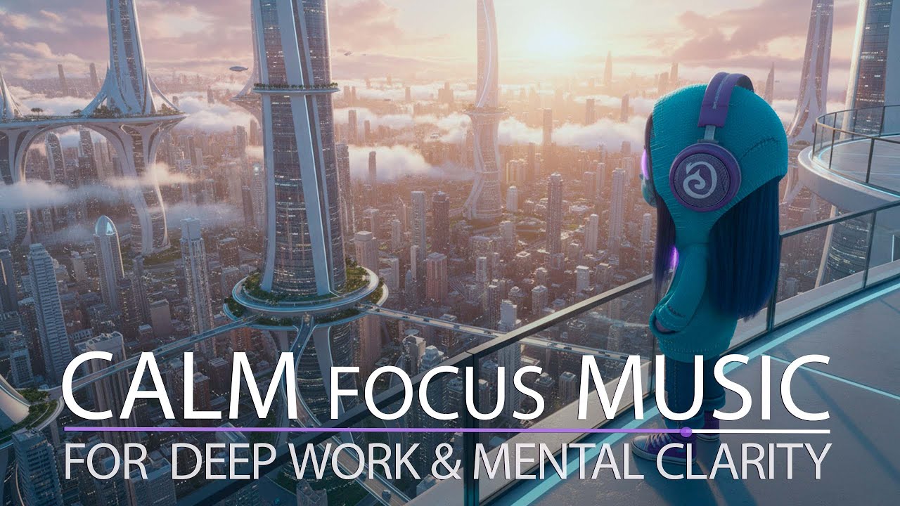 CALM FOCUS MUSIC | WF07 | Calm Ambient in a Futuristic City 2075