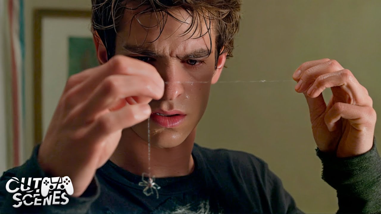 Spider Bites Peter Parker (Andrew Garfield) | The Amazing Spider-Man