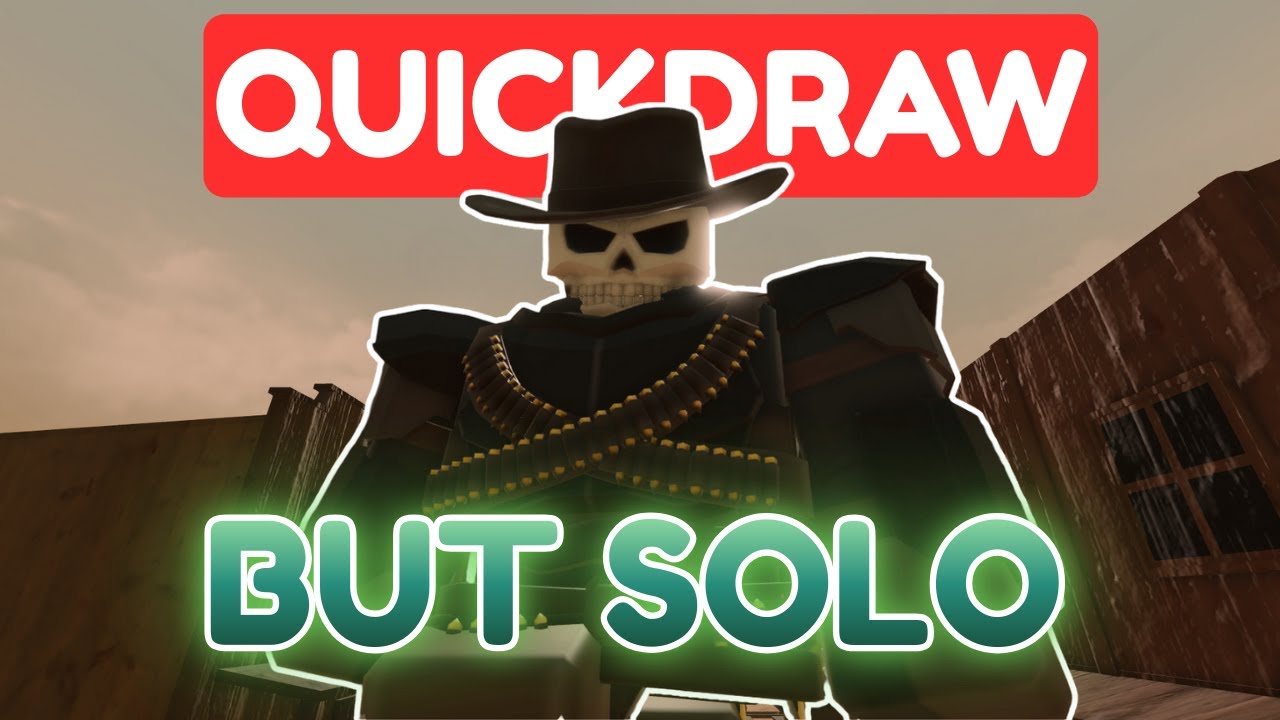 QUICKDRAW SPEEDRUN BUT IN SOLO! | Roblox Tower Defense Simulator