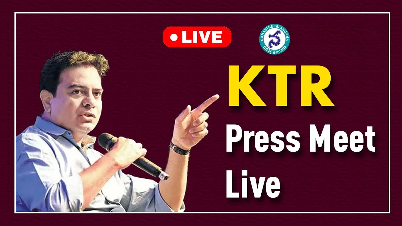 LIVE : BRS Working President KTR Sensational Press Meet | KTR Speech | Namaste Telangana