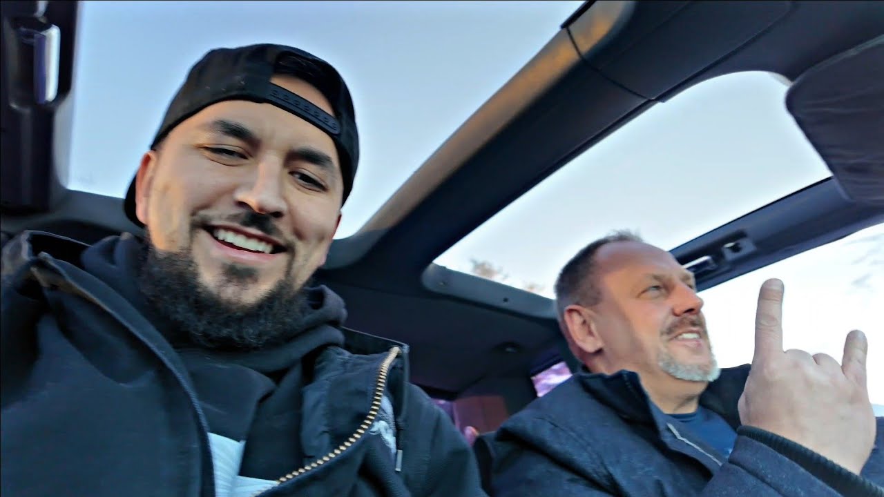 Al takes me for a ride in the new car