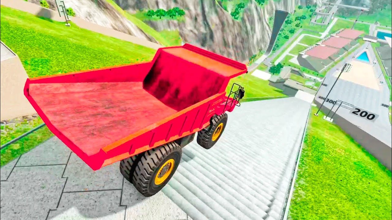 Car's Vs Stairs BeamNG Drive Extreme Car Crashes 😱😱