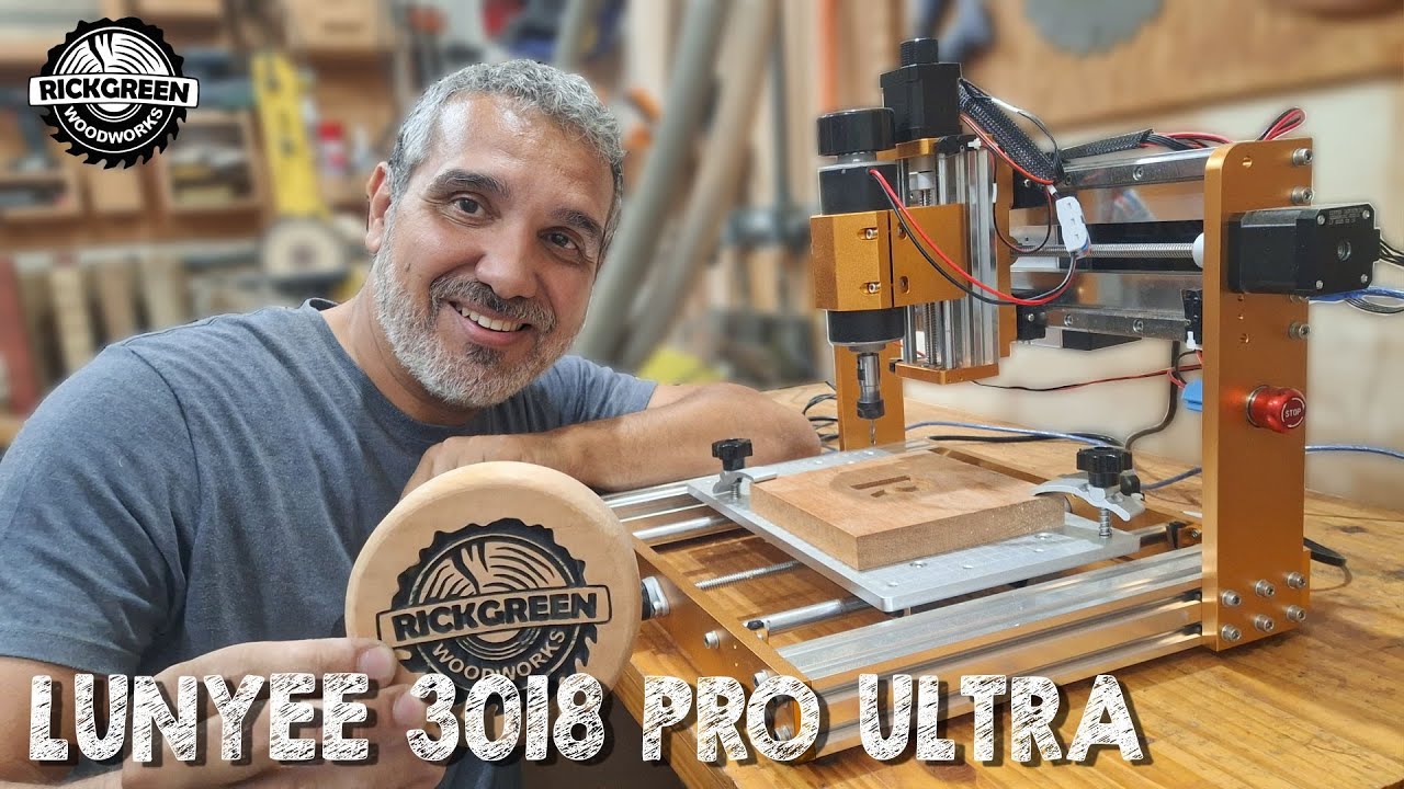 LUNYEE 3018 Pro Ultra CNC Router 500W All-Metal - Estrutura em metal reforçada e Spindle de 500w.