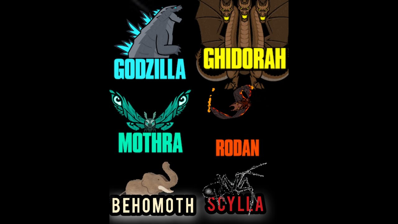 Godzilla vs Ghidorah vs Mothra vs Rodan #Shorts #Godzilla #Kaiju