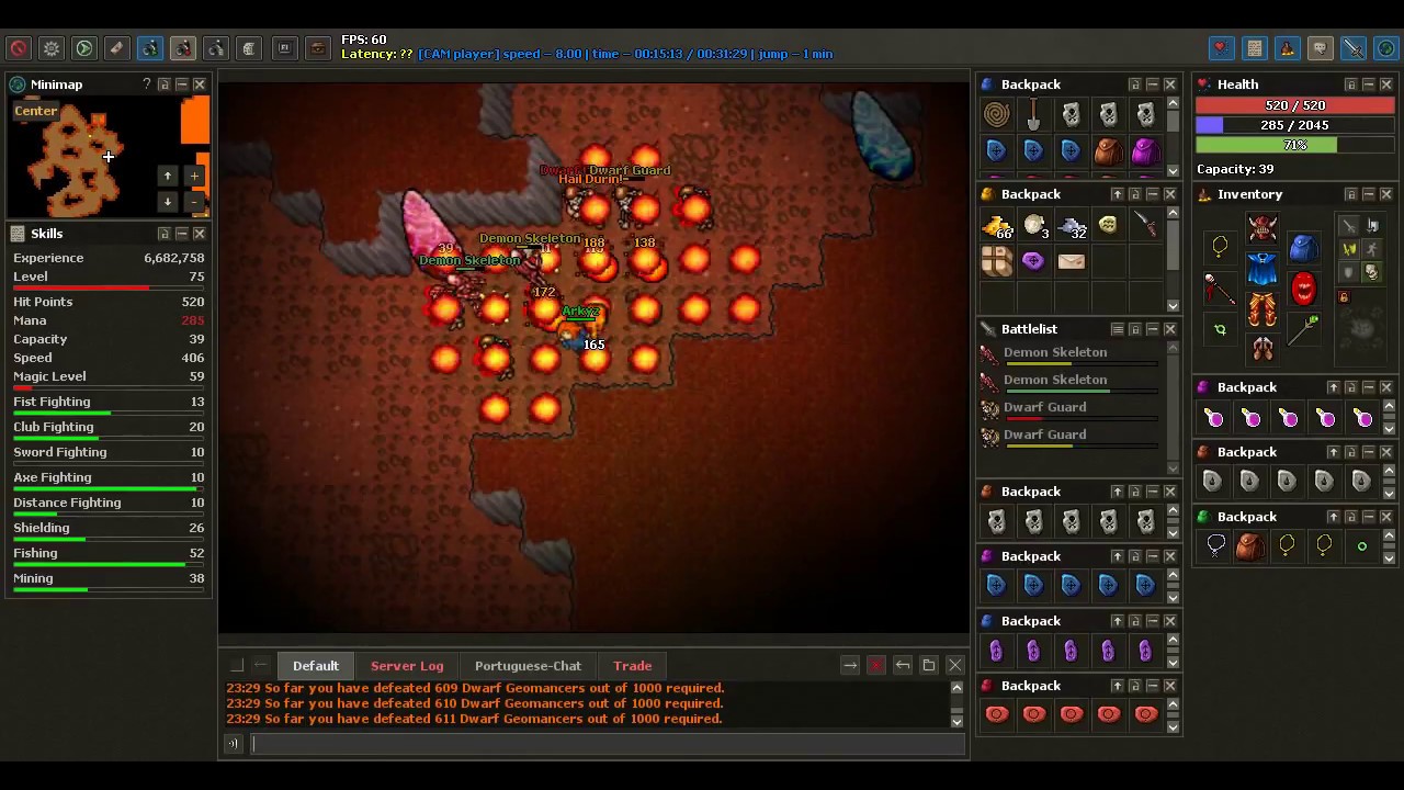 Medivia - Dwarf Geomancer Task
