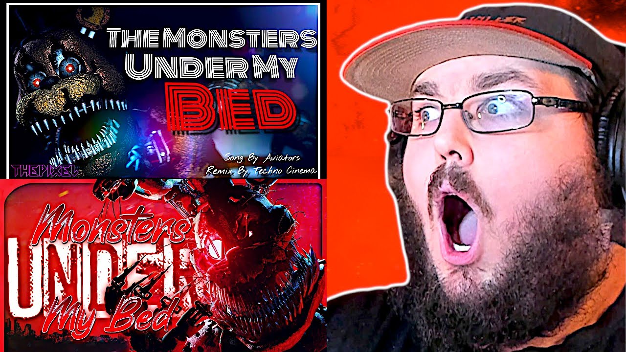 [SFM] The Monsters Under My Bed REMIX | *EPILEPSY WARNING* | Animated Song #FNAF Collab REACTION!!!