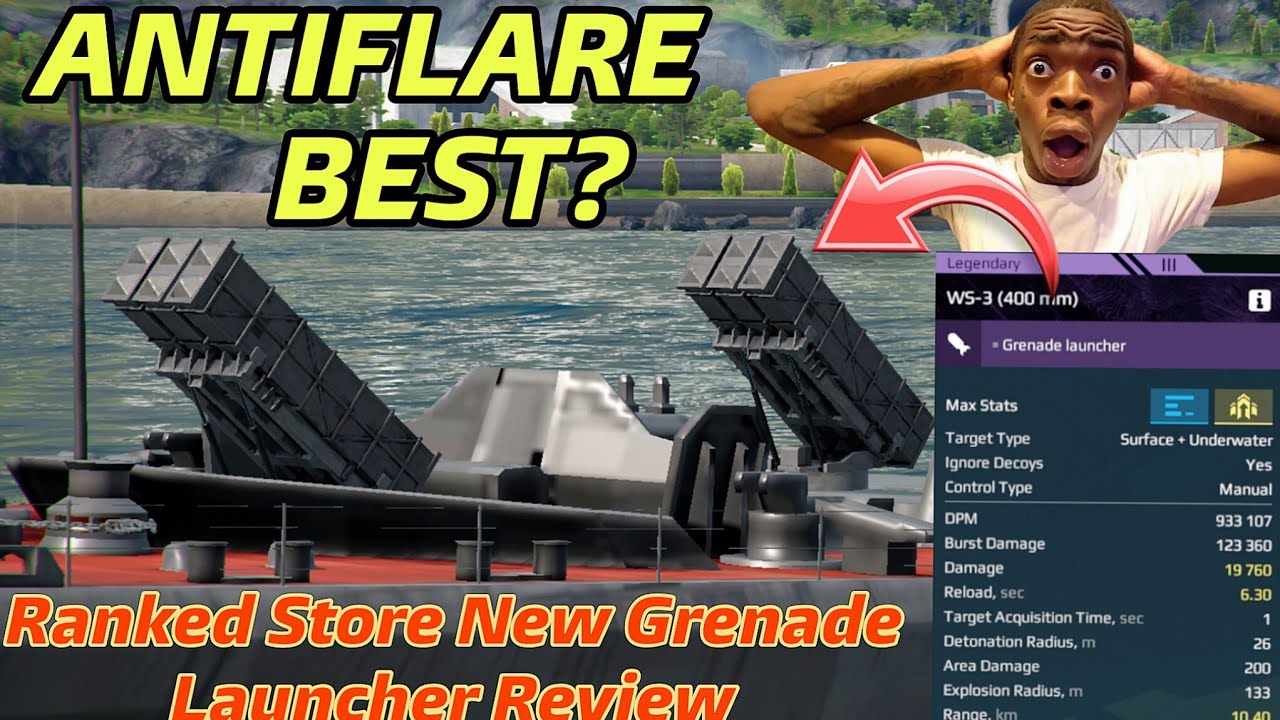 Modern Warships WS-3 (400 mm) - Ranked Store New Grenade Launcher Review!
