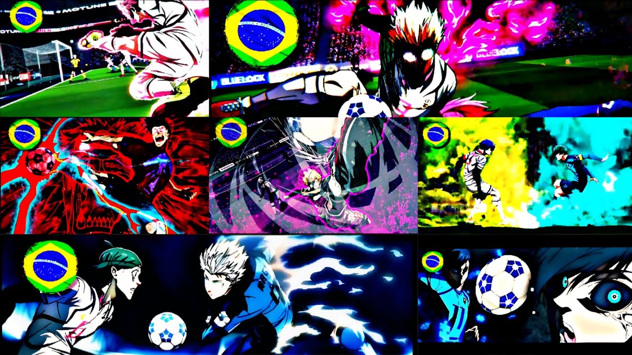 Todos os Gols de  Blue Lock vs U-20 Japan Dublado 🇧🇷