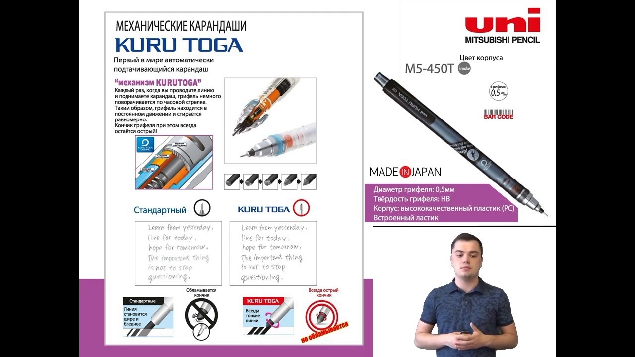 Официальное видео Uni Kuru Toga M5-450T ✏