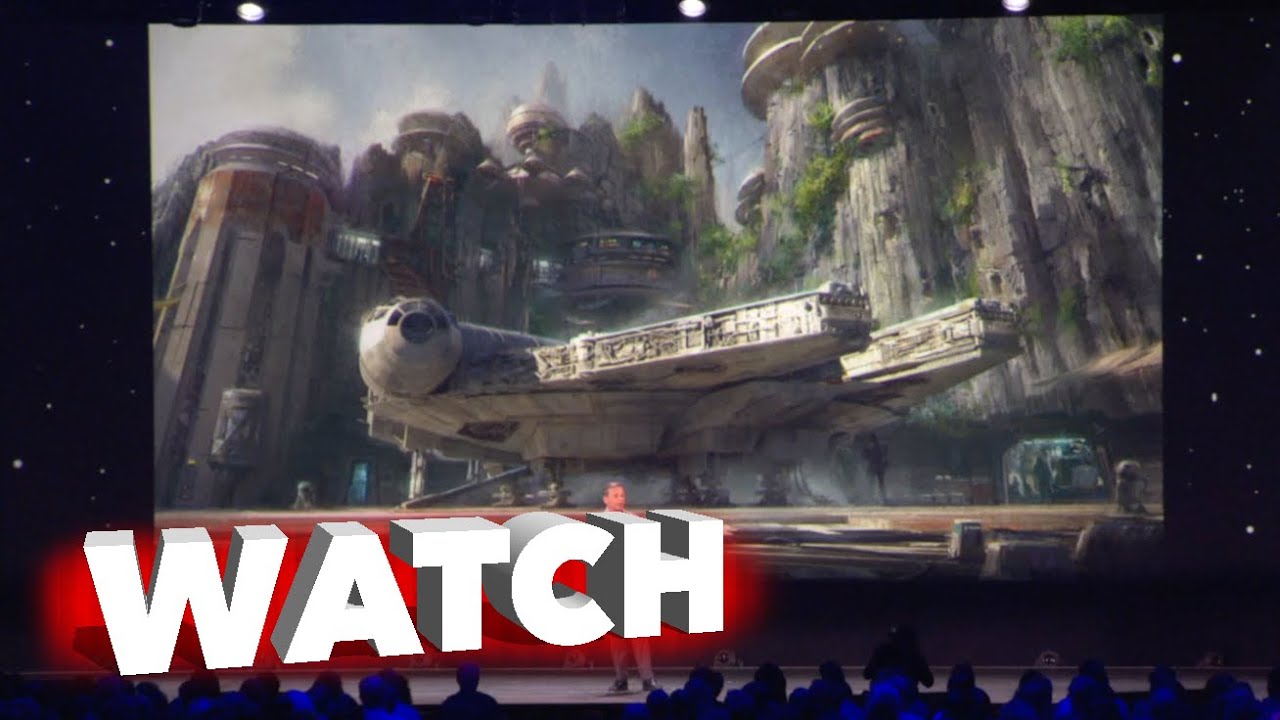 Star Wars Land: D23 EXPO 2015 Announcement Presentation - Millennium Falcon | ScreenSlam
