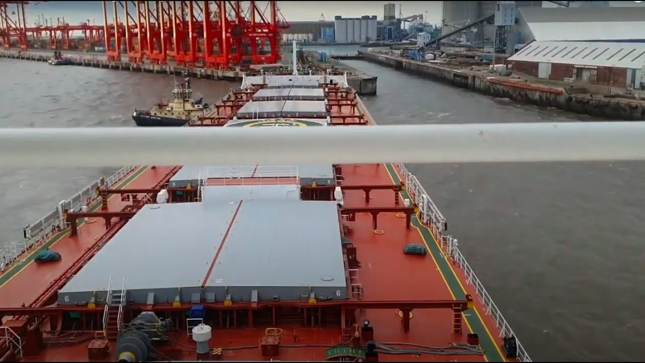 Bulk Carrier Docking at Liverpool Docks