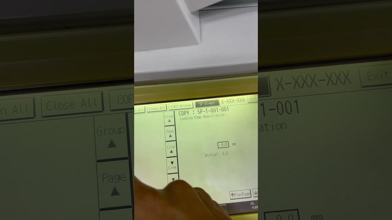 MP7000 Error Code Sc 542