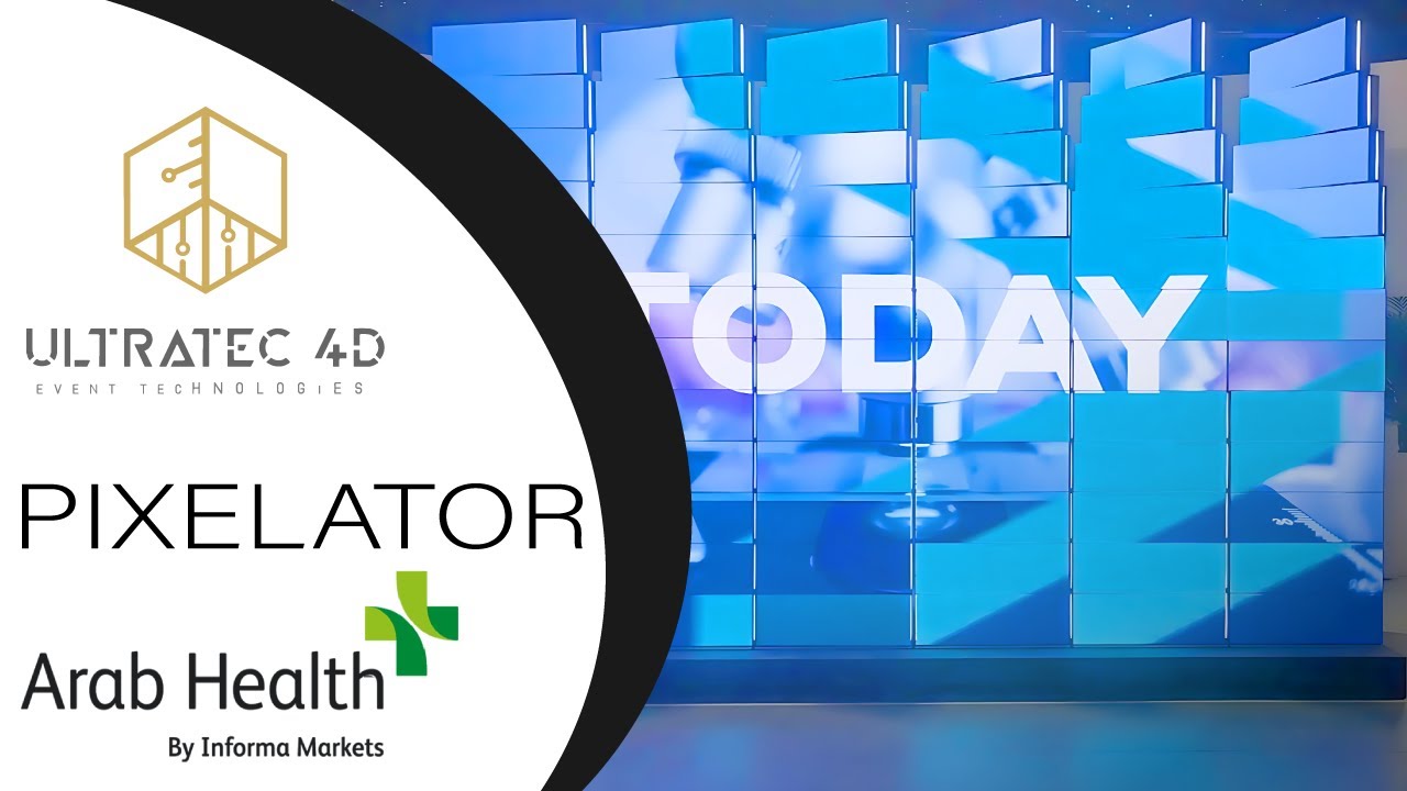Pixelator Kinetic DNA Spiral Screen - Arab Health 2023