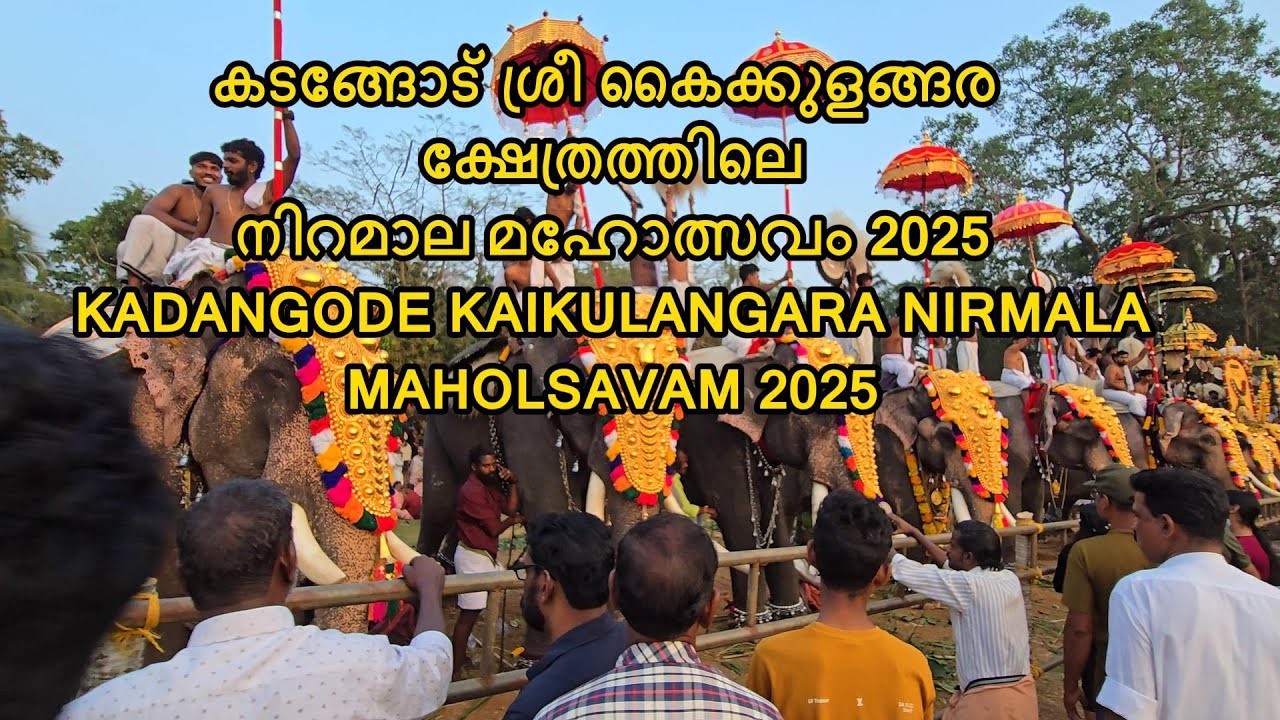 കടങ്ങോട് കൈക്കുളങ്ങര ക്ഷേത്ര നിറമാല 2025 KADANGODE KAIKULANGARA NIRAMALA POORAM #KadangodePooram