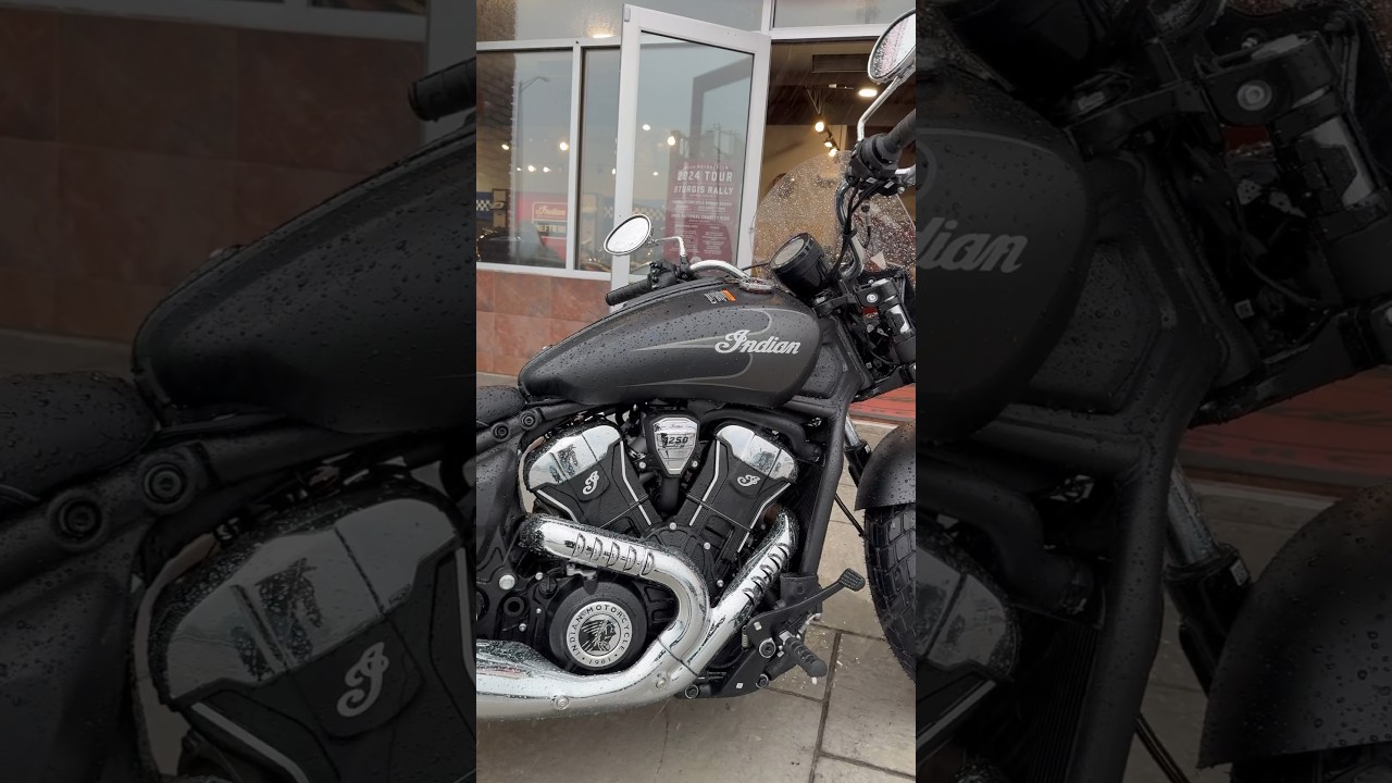 2025 Indian Super Scout Black Smoke with Graphic