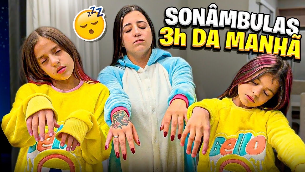 JÉSSICA E MANU SAIU AS 3 HORAS DA MANHÃ NO CONDOMÍNIO DORMINDO * o coelho malvadão apareceu