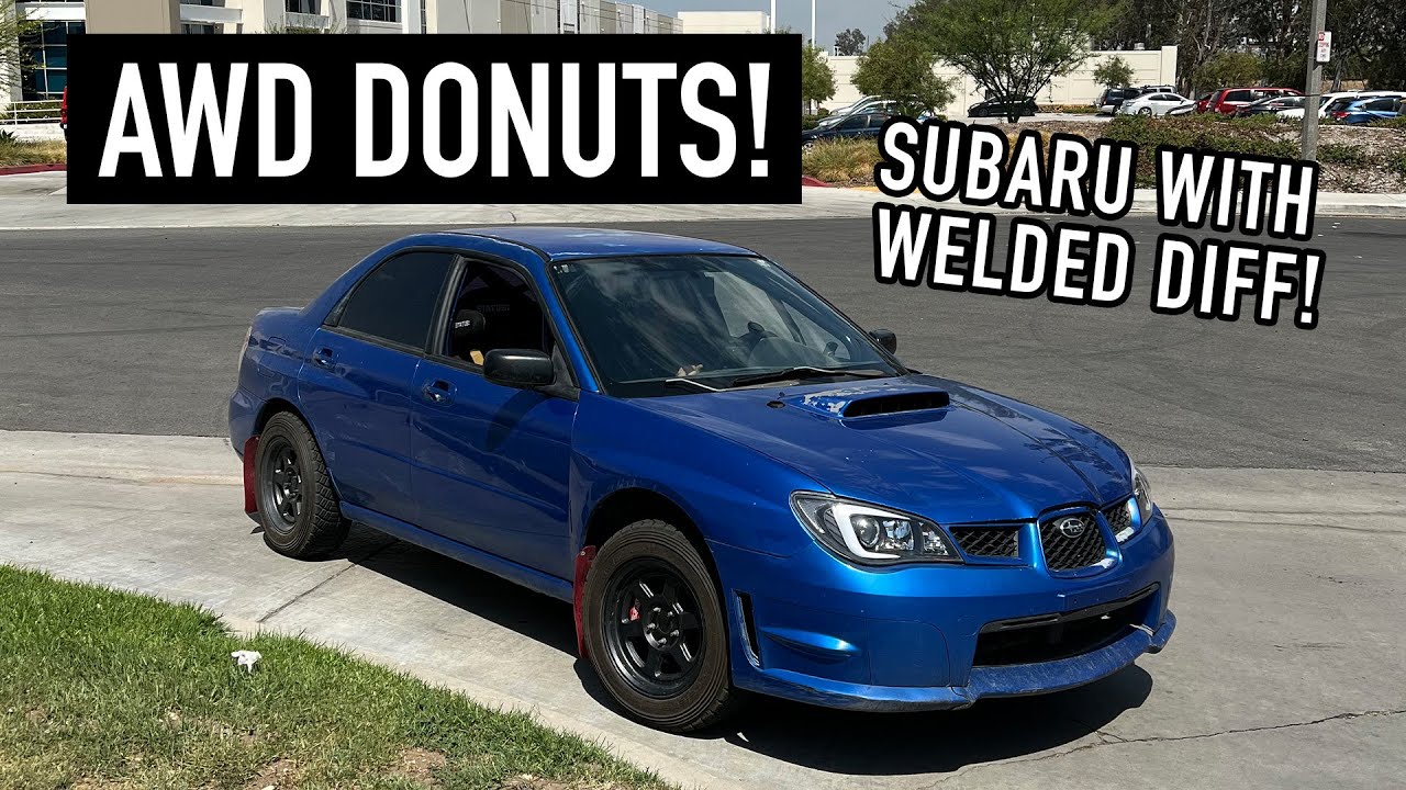 AWD DONUTS IN THE RALLY WRX! x We Welded the Diff on the Subaru! #RutsAndGuts