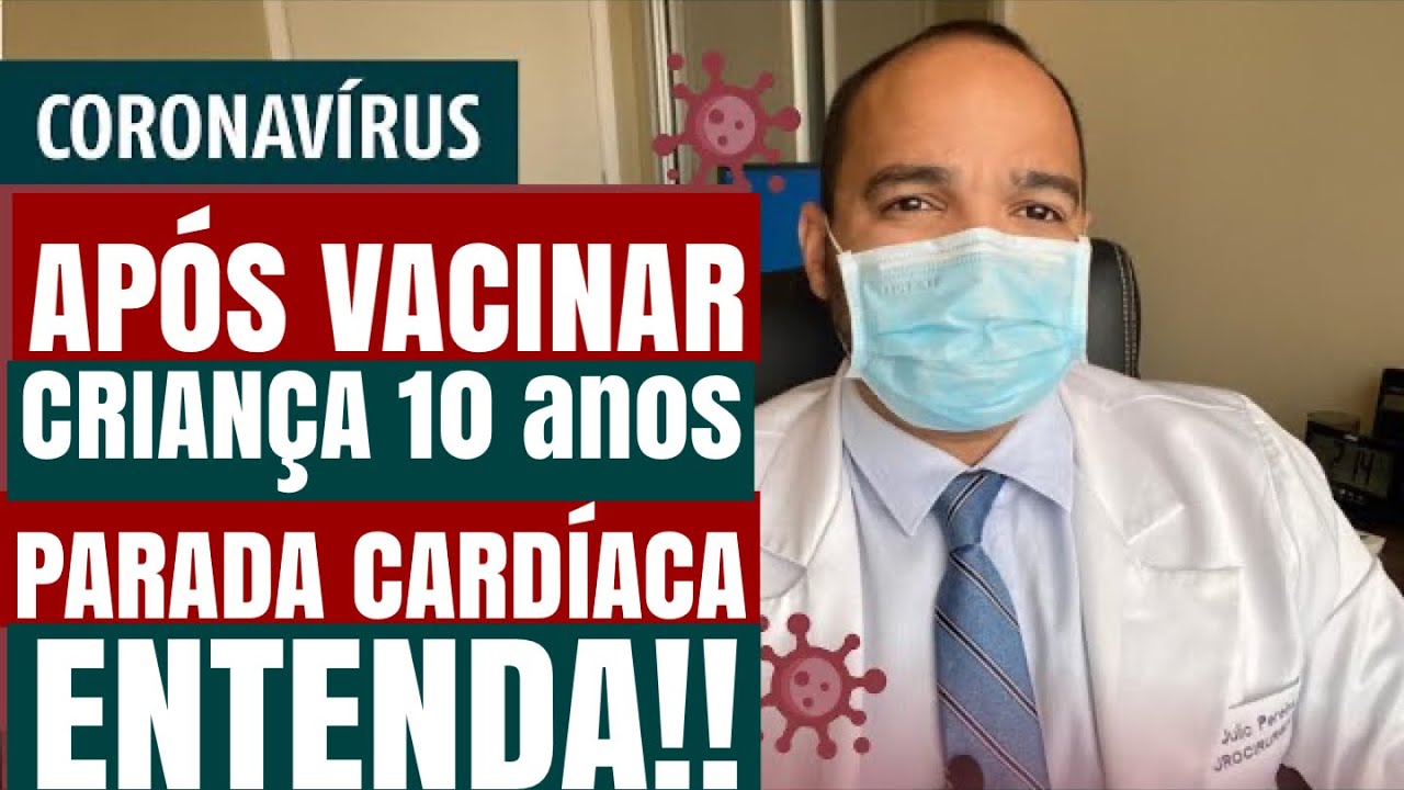 CRIANÇA 10 ANOS sofreu uma parada cardíaca 12 horas após receber a dose pediátrica da vacina Pfizer