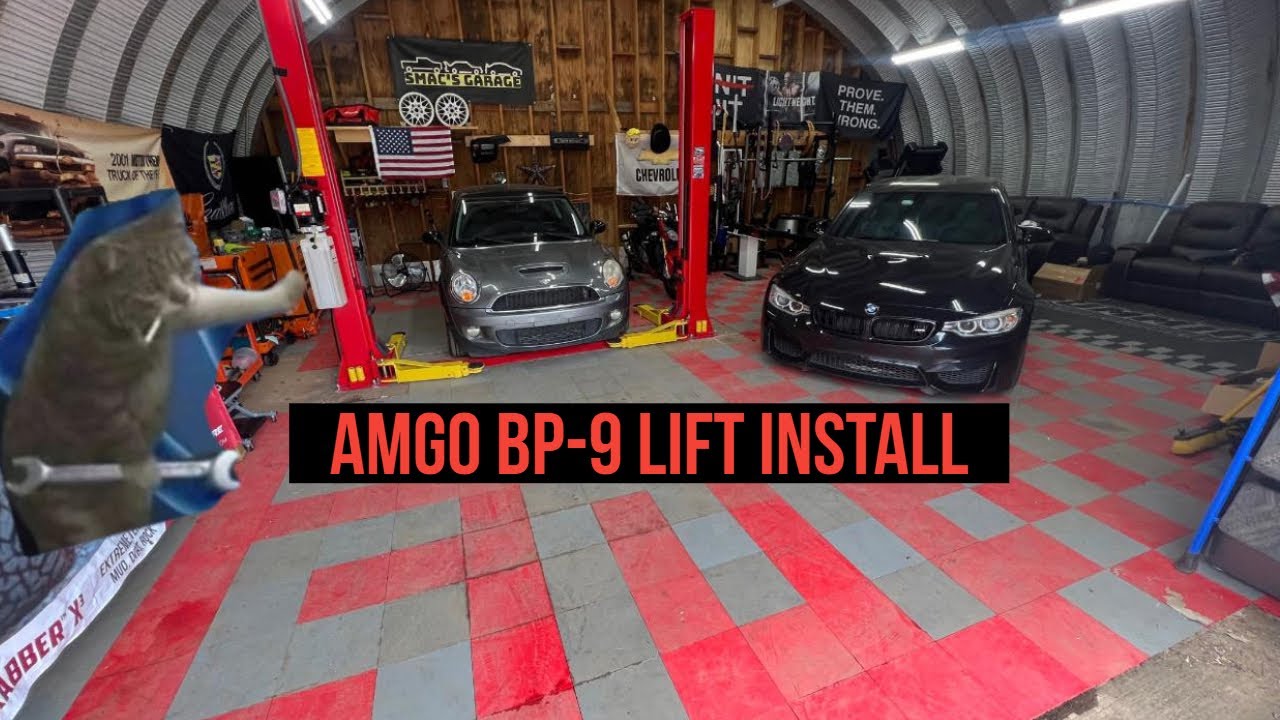 AMGO BP-9 2 POST LIFT INSTALL DIY