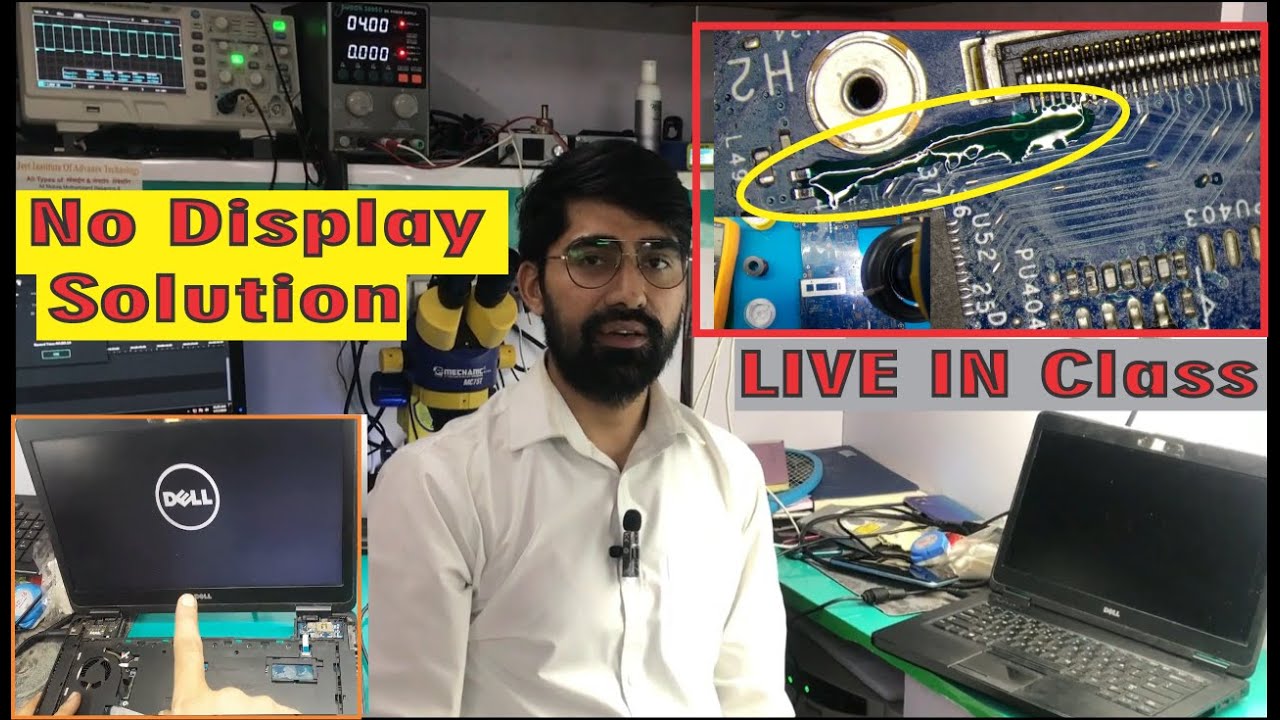 Dell E5440 no Display Solution , Laptop black display solution, computer laptop course in noida