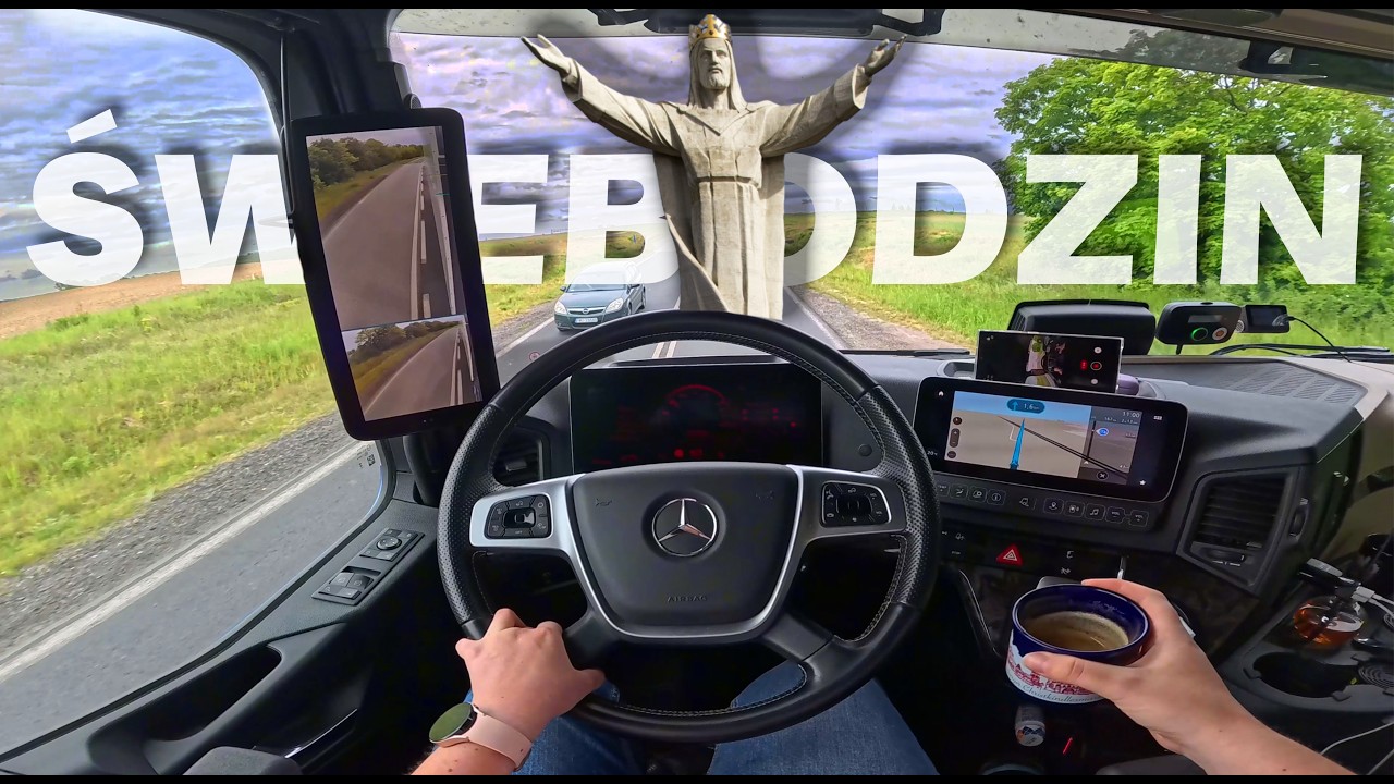 POV Вождение грузовика 👧 /// Проезжаю мимо гигантской статуи Христа — прямо как в Рио 🗺️🚛