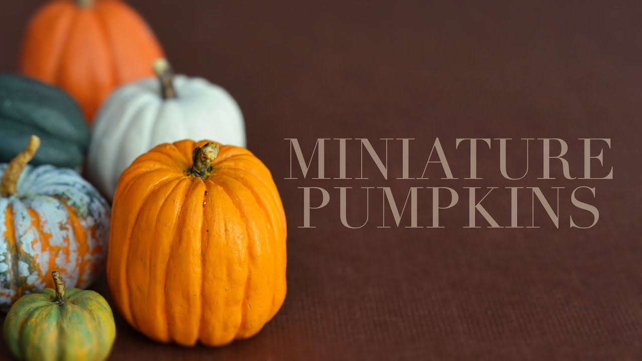 PUMPKINS • miniature • polymer clay tutorial