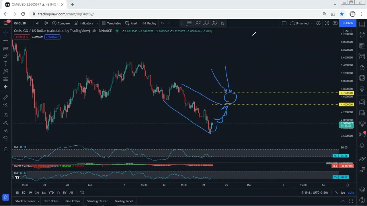 OMG Network - OMG Technical Analysis for February 22 , 2022 - OMG