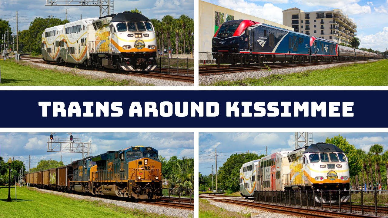 Trains Around Kissimmee, FL | Amtrak, CSX and SunRail Trains | 6/12/25