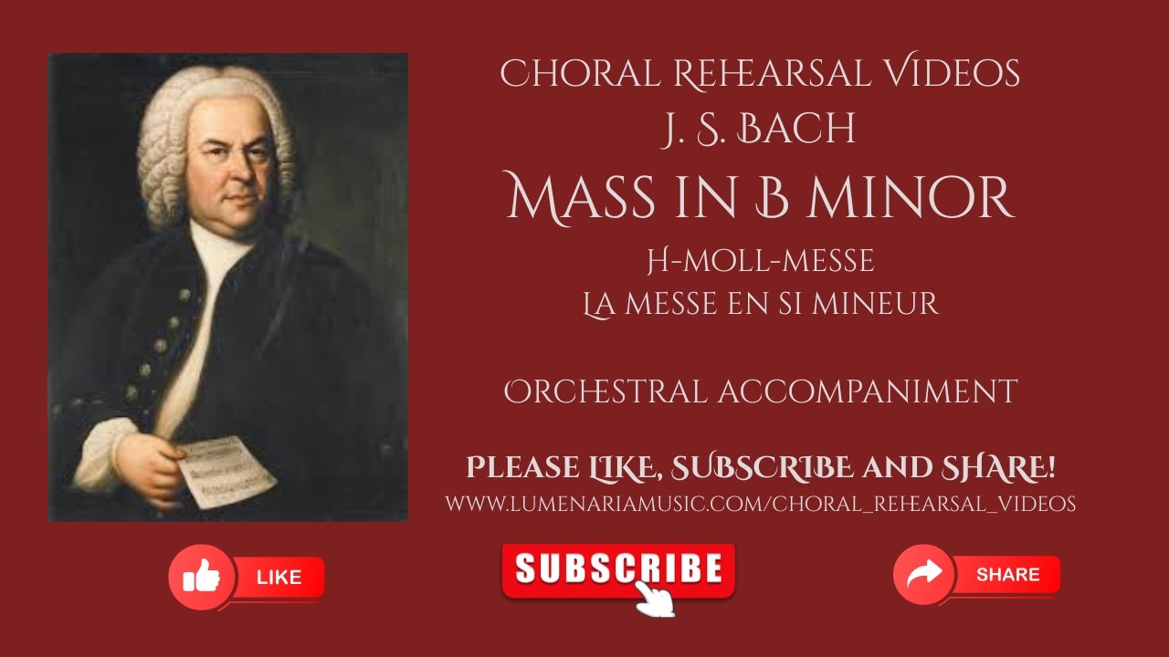 Bach Mass in B minor #3 Kyrie orch 1 staff alto