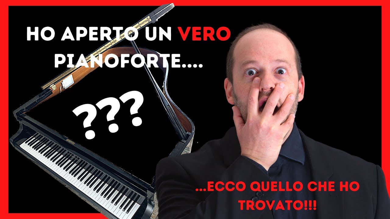 Ho aperto un vero pianoforte....ecco cosa ho trovato!!!😮