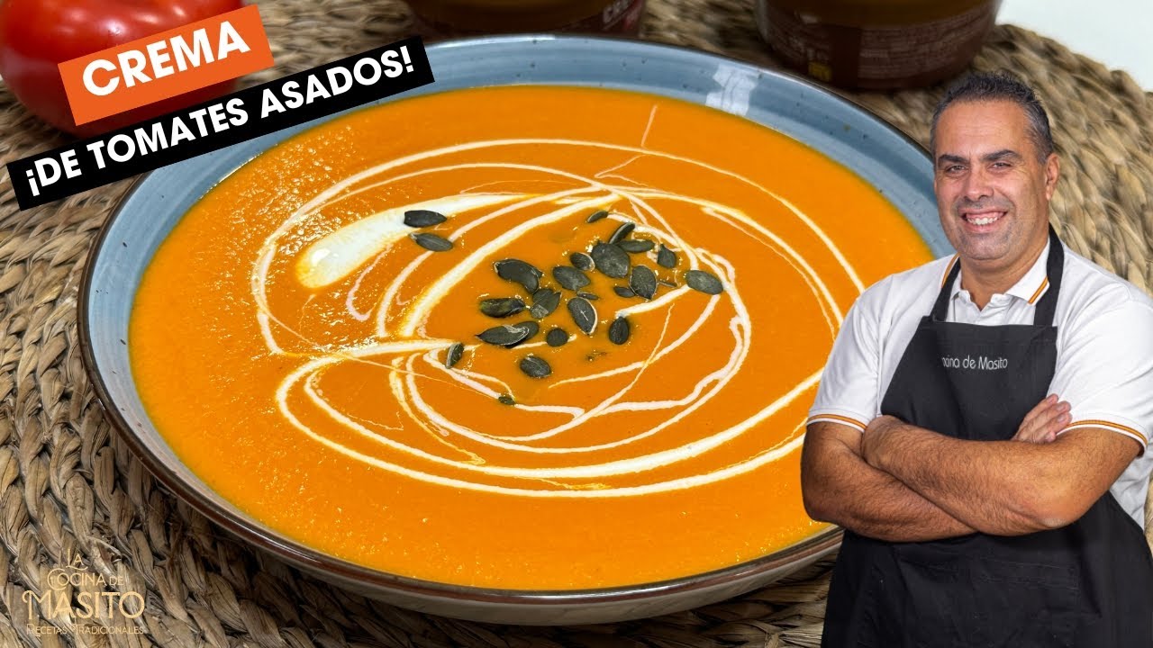 Crema de tomates asados ¡un sabor de locos!