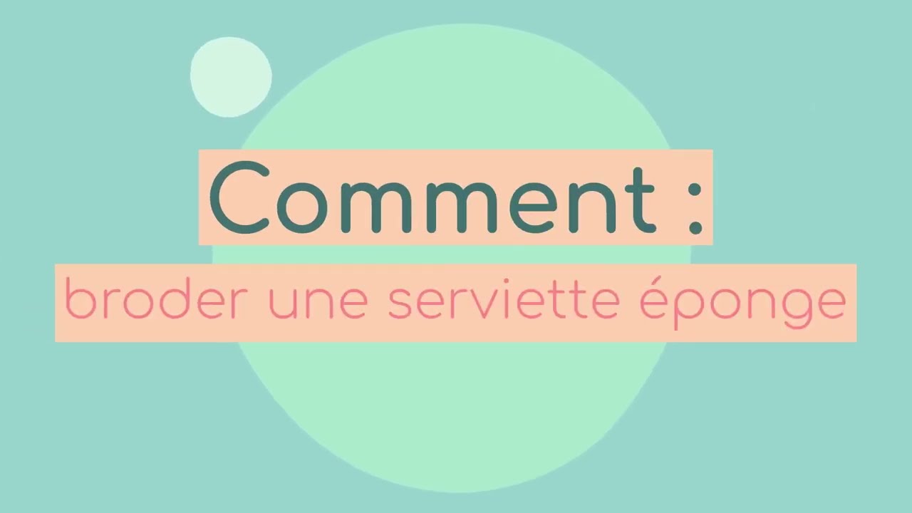 Brother Blog - Comment : broder une serviette éponge