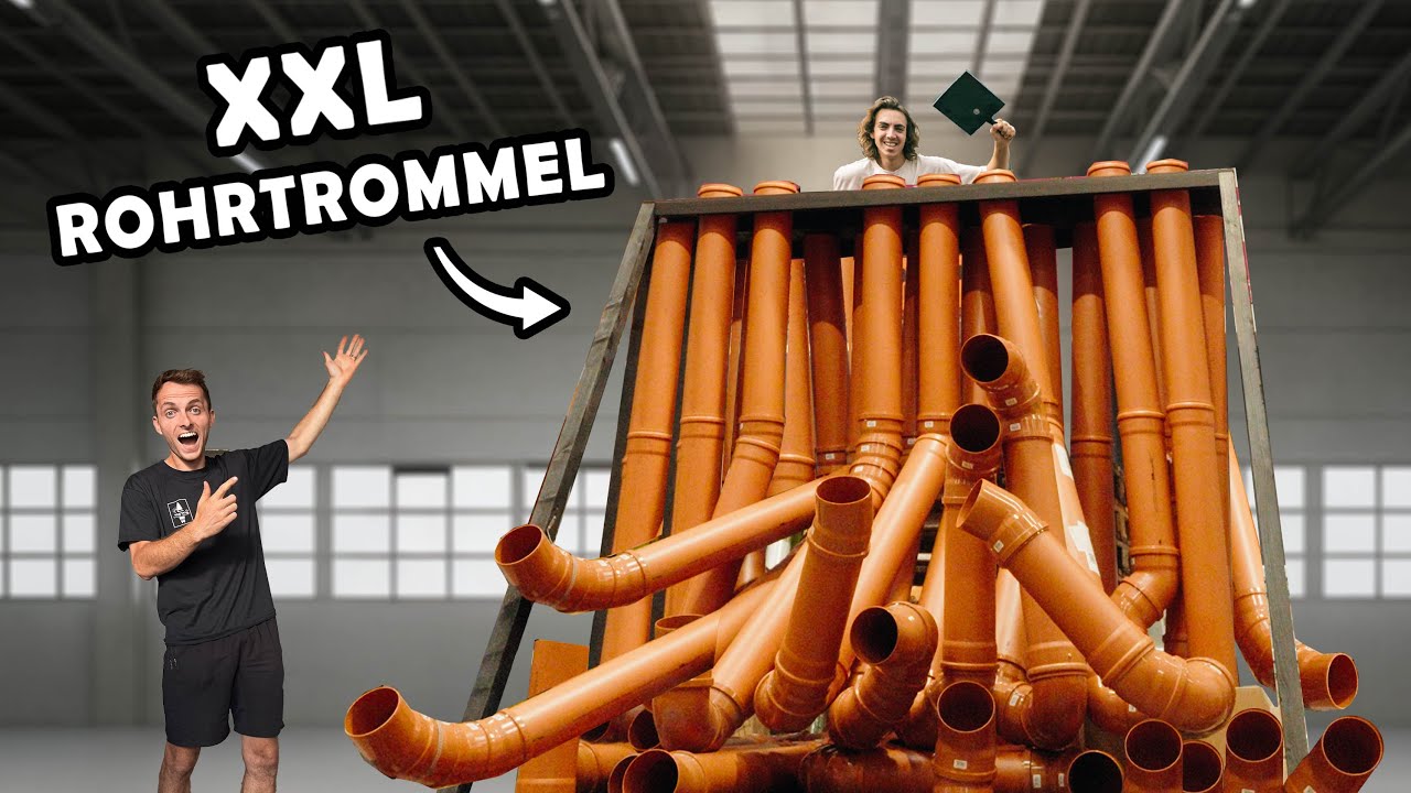 Wir bauen die GRÖSSTE ROHRTROMMEL der Welt!