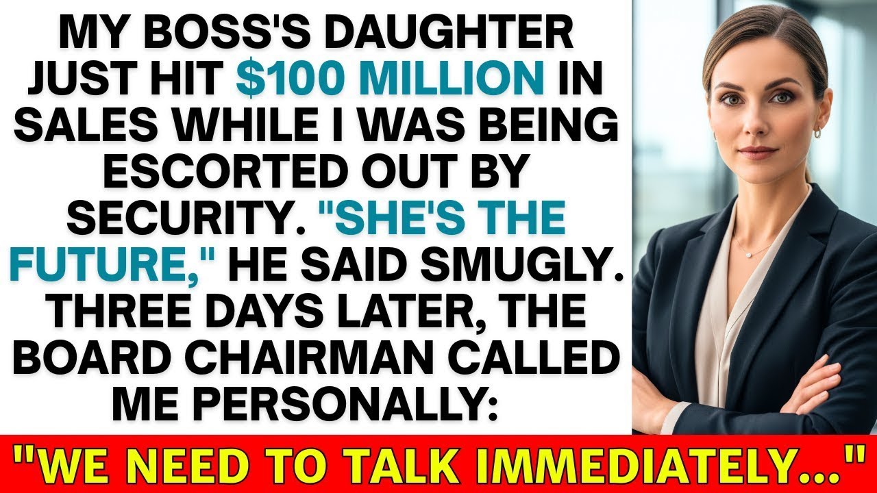 My Boss's Daughter Crossed $100 Million In Sales While I Got Fired—Then The Board Called Me