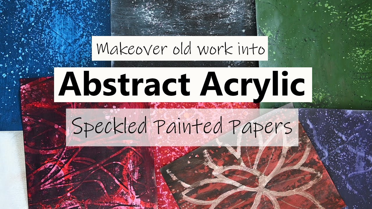 Speckled Painted Papers