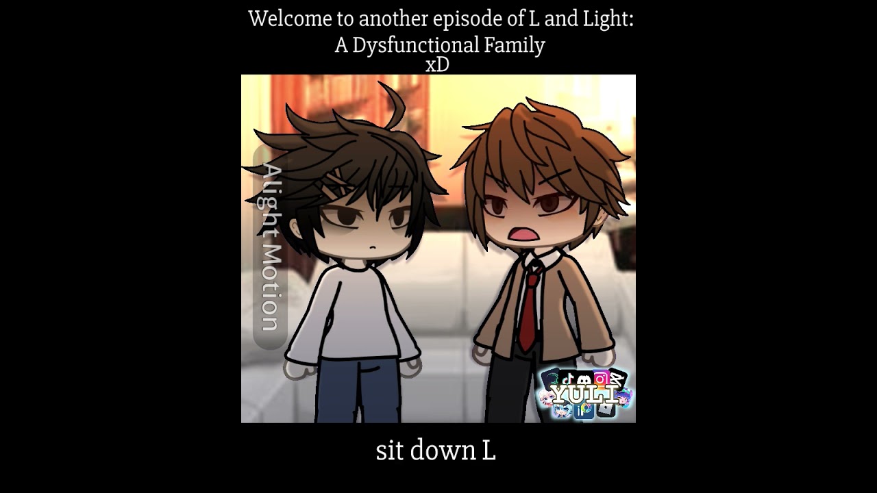 L and Light #deathnote #lightyagami #L #lunimememes #gacha #anime #animeespa&ntilde;ol