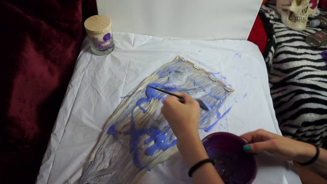 Tutorial - Como matizar extensiones con champú morado - Tonner extensions purple shampoo