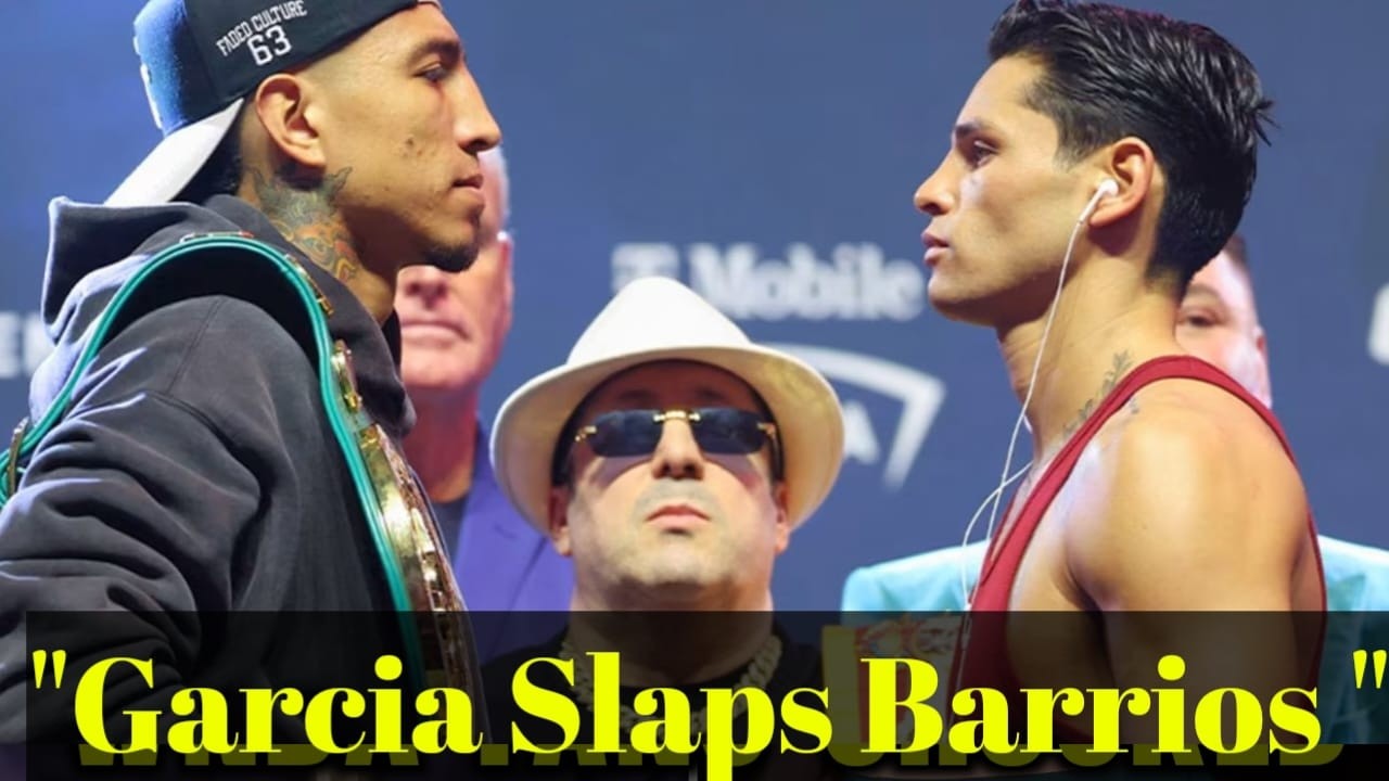 SHOCKING! Ryan Garcia SLAPS Mario Barrios at Final Press Conference!