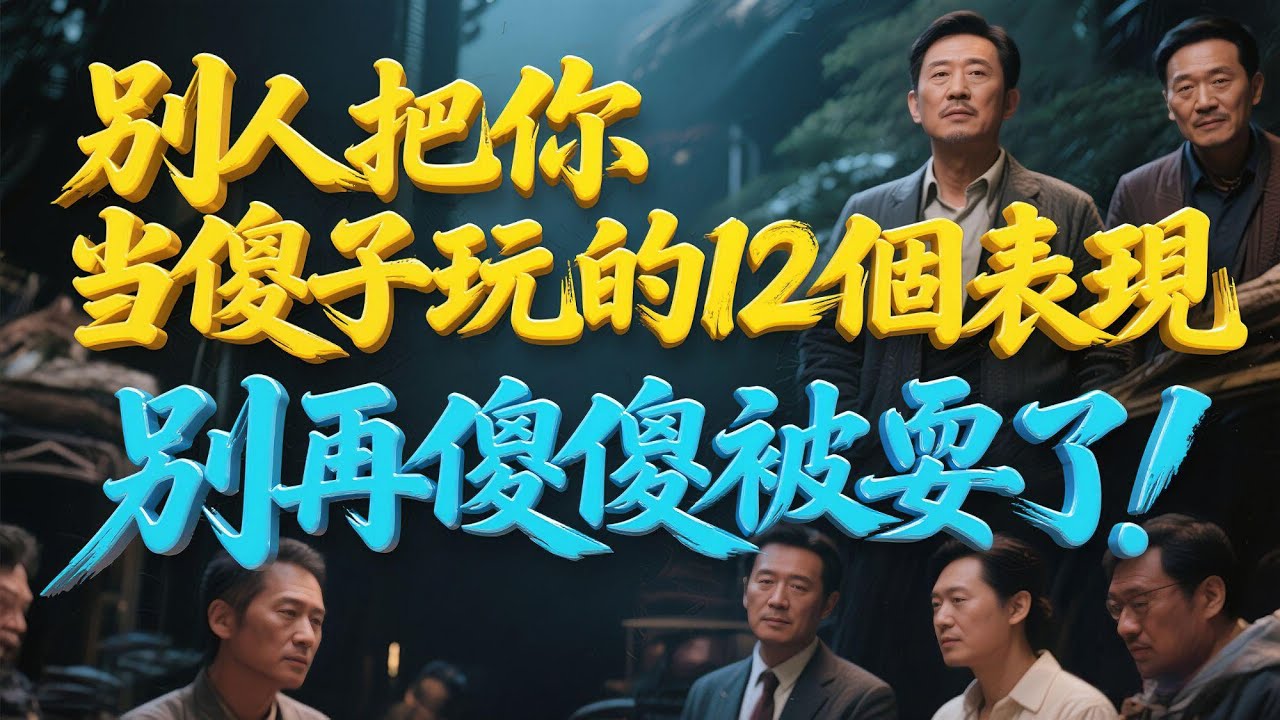 別人把你當傻子玩的12個表現，別再傻傻被耍了！#為人處世 #人性真相 #處世之道