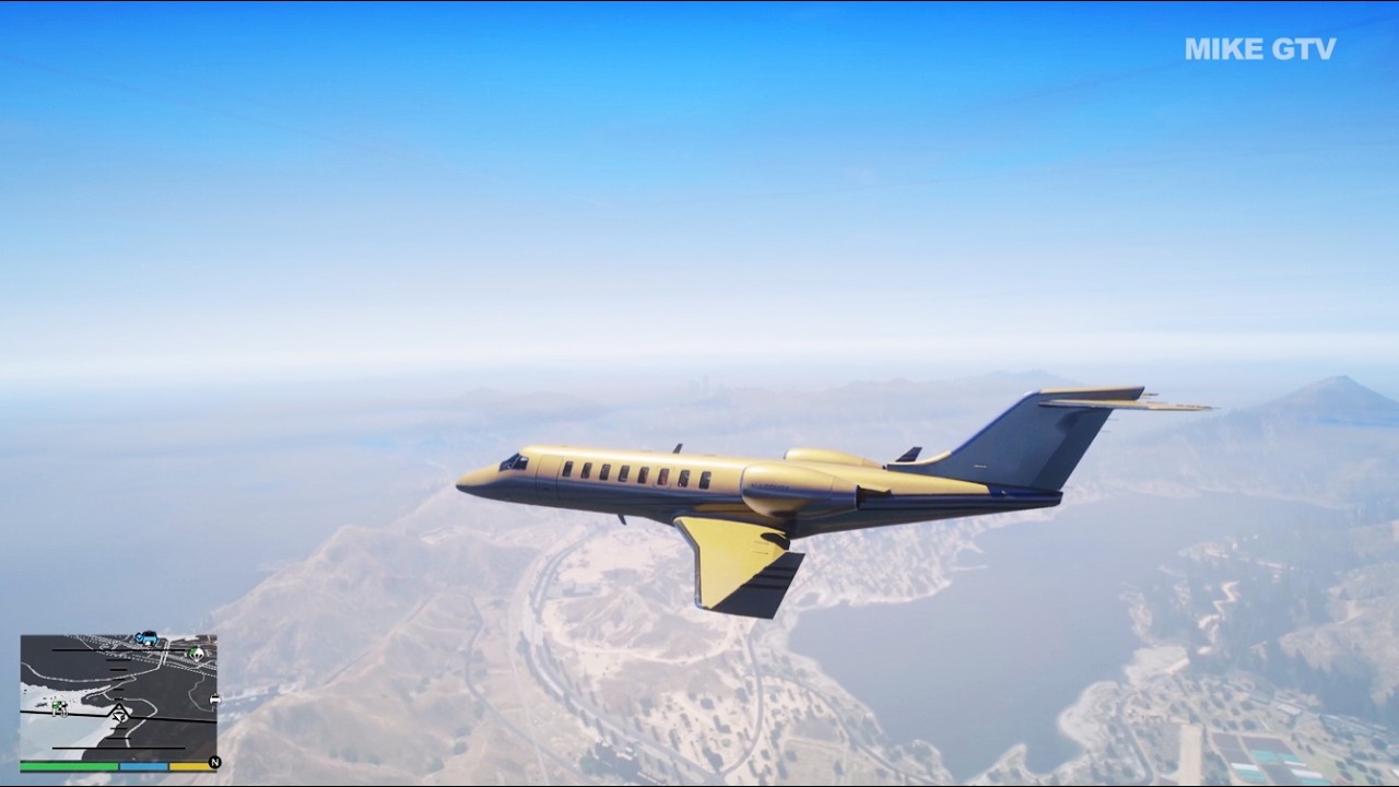 Liberty City in GTA V: Flying to  SANDY SHORES from LSIA ✈️ (4K 60 FPS)