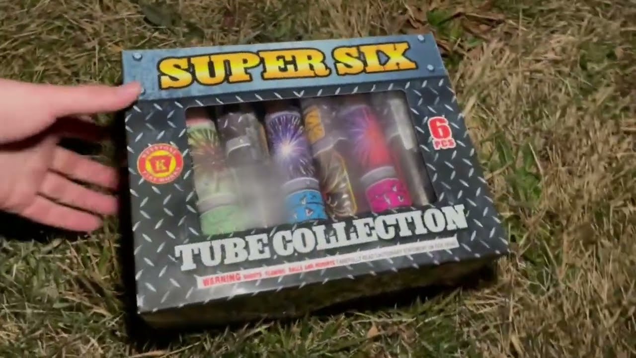 Impressive, Small Single Shot Firework Tubes! - Super Six Tube Collection by Keystone Fireworks!