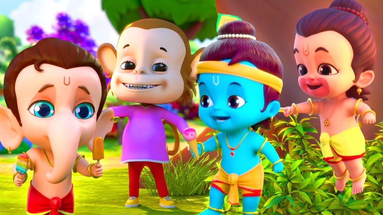 Bandar Mama Pahan Pajama | Tridev द्वारा बंदर मामा पाजामा | Hindi Rhymes | Bachoon Ke Gaane