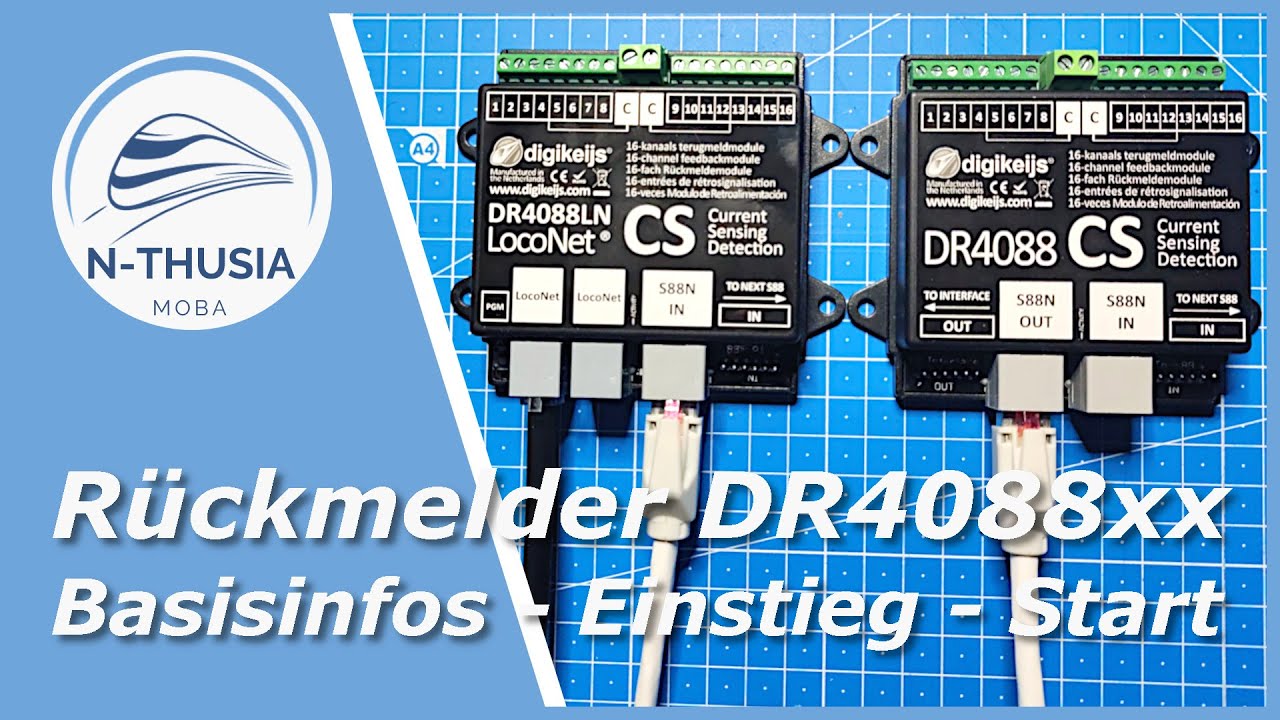 Steuerung – Erstinstallation Rückmelder Digikeijs DR4088LN-CS | Bürobahn in Spur N